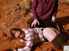 DOMTHENATION - Sloppy assjob urinate and drool for restrain bondage supersluts