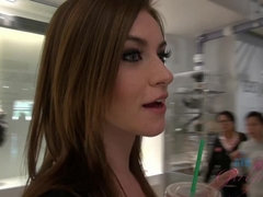 Брюнетки, Эксгибиционист, Подружка, Пирсинг, Киски, Бритые, Тощие, Сиськи