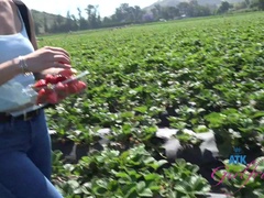 Amateur, Asiático, Granja, Peludo, Besar, Al aire libre, Coño, Tetas