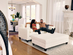 Grote mammen, Bruinharig, Auto, Diep in de keel, Hondjeshouding, Brillen, Vrijster, Kut duiken