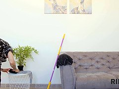 お尻, 舐める尻, 女 人男 人, コキ, 魅力的, 息子, ストッキング, 三人