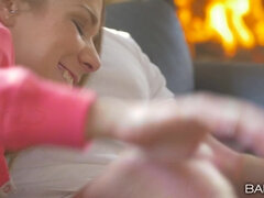 Putting on her cheeky pink onesie, Alexis Crystal is ready to cuddle up by the fire with lover Chad Rockwell. But little does she know, her boyfriend