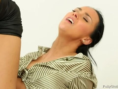 衣服着たままセックス, ジーンズ, レズビアン, ヌード, サテン, おもちゃ