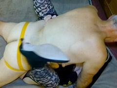 Enthousiasteling, Oudere vrouw, Sperma, Non, Orgasme, Kut duiken