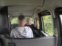 Milf Tallulah Tease gives a bj & gets fucked in both her holes in the taxi