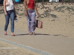 Nasty girls go to the beach - hot erotic video