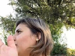 お尻, 美女, デカ尻, デカパイ, 巨乳な, 母, アウトドア, ルーマニア人