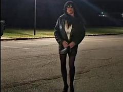 DeeDeeSlut69 Outside the Office showing outfits