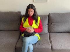 Braunhaarige, Bus, Besamung, Hardcore, Pov, Realität, Russisch, Titten