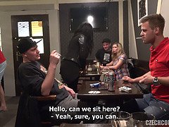 Stel, Tsjechisch, Sperma in gezicht, Groep, Hd, Gezichtspunt, Realiteit, Tiener