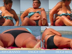 Seductive BIG BEAUTIFUL WOMAN Granny Beach Voyeur