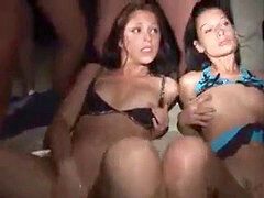 youthful German dolls Carpark gang-fuck