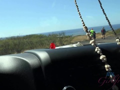 Amateur, Voiture, Orgasme, De plein air, Pov, Chatte, Nénés, Mouillée