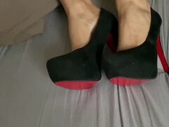 Sperma shot, Voeten, Voetbeurt, Hakken