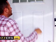 Brazzers: Sexy Blonde MILF Portia Paris gets her shaved pussy and big tits destroyed by a big cock