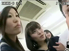 Japanese Office gals Learn punching balls in High stilettos