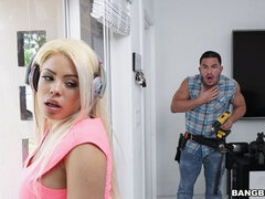 Wohlbeleibte schöne frauen, Grosser arsch, Grosse titten, Bikini, Blasen, Geschnappt, Hundestellung, Handjob