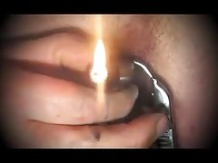 shemale ladyboy dildo speculum anal toy fire lingerie gaping
