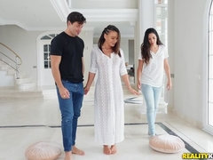 Любители, Из жопы в рот, Минет, Измена, Член, Платье, Затыкание рта, Русские