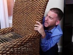 アメリカ人, デカパイ, 茶髪の, Hd, オフィス, 馬乗り, ストッキング, タトゥー