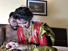 Indian Newlywed Gets Hardcore Honeymoon Fun with Nipples and Pussy Licking