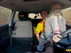 Schwarz, Blondine, Blasen, Auto, Europäisch, Pov, Rock, Titten