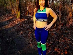 Grosser schwanz, Betrug, Schwanz, Milf, Mutti, Im freien, Pov, Sport