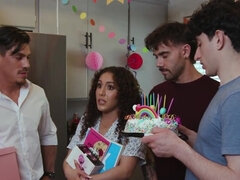 Assfuck with a tight girl who wants every dick today