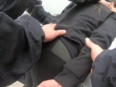 Auto, Tsjechisch, Hd, Gevangenis, Realiteit, Ruw, Gestolen, Uniformpje