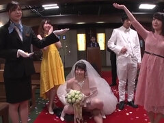 アジア人, 結婚, 茶髪の, グループ, ハードコア, 日本人, 熟年, 結婚式