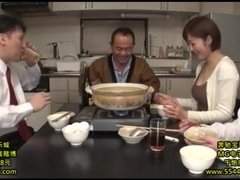 Aziatisch, Slaapkamer, Pijpbeurt, Bruinharig, Bedriegen, Stel, Japaans, Masturbatie