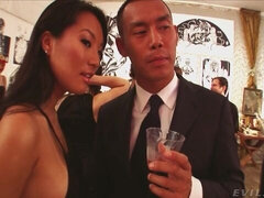 Asiatisch, Grosse titten, Blasen, Braunhaarige, Sperma im mund, Spermaladung, Handjob, Titten