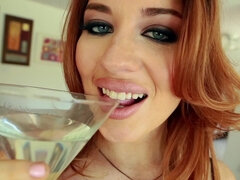 Sucer une bite, Collège université, Queue, Ivre, Actrice du porno, Rousse roux