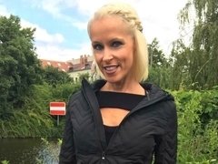 Nana, Grosse bite, Blonde, Plantureuse, Allemand, Hard, Maman, Nénés