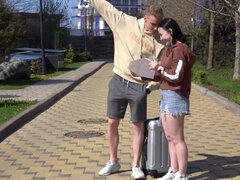 茶髪の, イく瞬間, バック, ヨーロピアン, 下着, タトゥー, ティーン, オッパイの