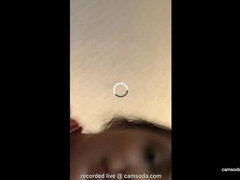 latina stewardess joins the masturbation mile high club in the lavatory