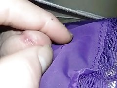 Cumming hard on Mommy's panties