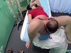 Arsch, Schwarz, Blasen, Arzt, Hundestellung, Lecken, Krankenschwester, Uniform