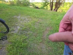 Tchèque, Hd, Branler, Mature, Seins naturels, De plein air, Public, Voyeur