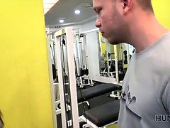 Watch as i just, day in, on treadmill, a gym, couple while, stay quiet, heard the guy's hard fucking of his hot GF
