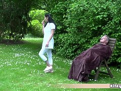 Amateur, Noire, Mariée, Queue, Hd, Seins naturels, De plein air, Rasée