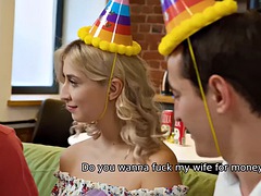 HUNT4K. Man bangs honey in the ass and pays boyfriend for anal fun