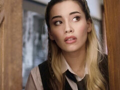 Grote kont, Vingeren, Lesbisch, Likken, Masturbatie, Natuurlijke tieten, Geschoren, Tiener