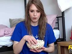 Fake hostel - swedish college girls hard nail sharing a room with a kick