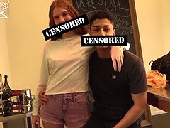 Latino Fucks HOT Red Head College Teen Slut