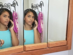 Noir ébène, Doigter, Branlette thaïlandaise, Interracial, Fille latino, Petite femme, Jupe, Adolescente