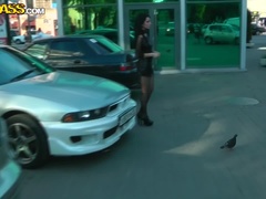 Anal, Tetas grandes, Morena, Gotica, Tacones, Lencería, Público, Tatuaje