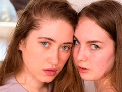 69, Blonde, Mignonne, Lesbienne, Léchez, Masturbation, Chatte, Dénudage