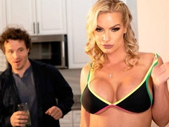 Grosser arsch, Grosse titten, Blondine, Hundestellung, Lecken, Milf, Muschi, Titten