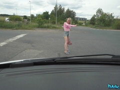 Grote mammen, Blond, Pijpbeurt, Rondborstig, Auto, Hardcore, Buiten, Realiteit